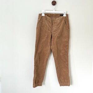 BANANA REPUBLIC Brown Corduroy Utility Jogger Pants Mid Rise Cotton Women’s 2